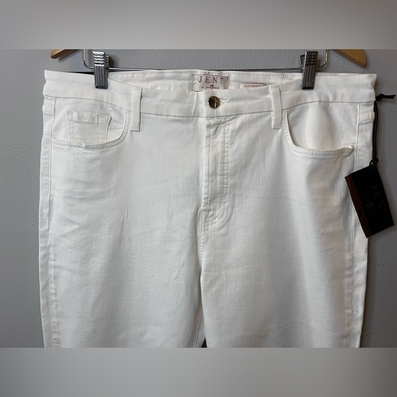Jen7 by 7 for All Mankind Slim Bootcut Jeans White Size 18 NWT - Picture 3 of 11